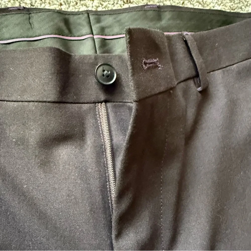 INC Men's 33x32 Dress Pants Deep purple / plum color pressed straight leg